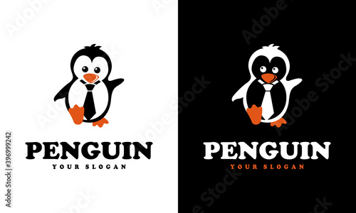 Ilustration vector graphic of  Pinguin logo  pinguin icon  pinguin cartoon