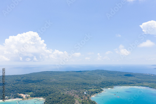 Aerial panorama of Koh Rong and Samloem