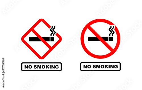 Free Download No smoking vector logo stamp - design concept - GFXLoad