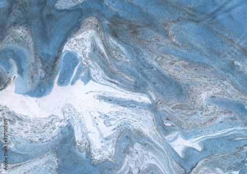 Niebieskie kamienne marmurowe tło tekstura © insomniafoto