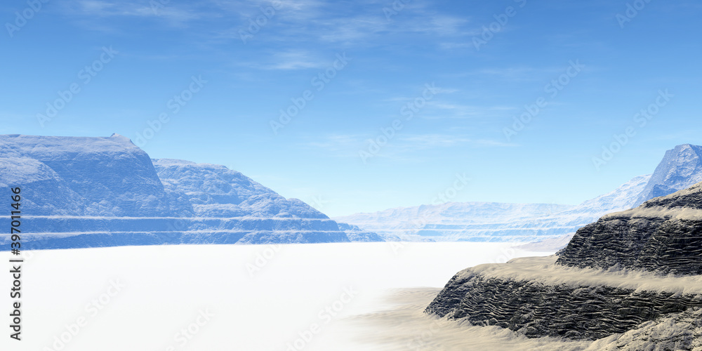 Obraz premium 3D Rendered Fantasy Alien Planet