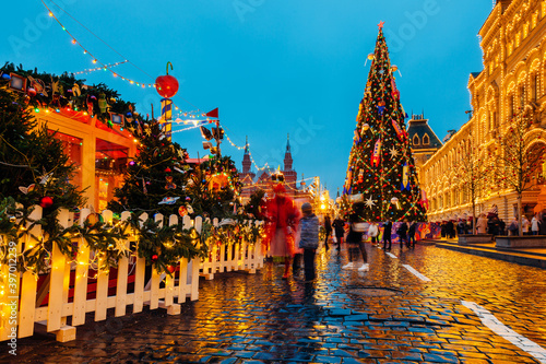 Christmas Market on the Red Square, Moscow