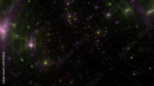 Dark atmospheric ambient lights effects 3d illustration background wallpaper artwork
