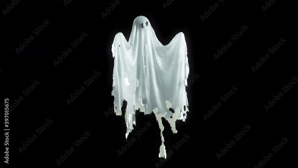 Looping Ghost v2 on Transparent Background Stock Video | Adobe Stock