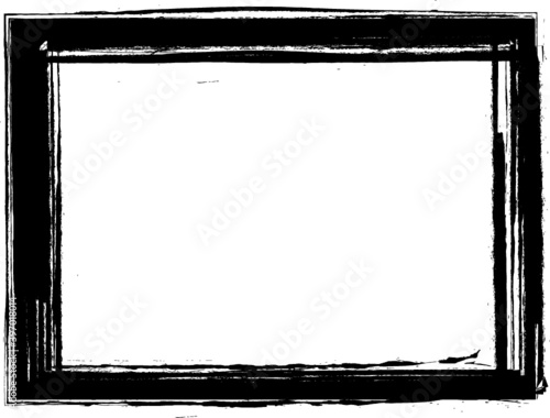 Set of Grunge Black and White Frames . textured rectangles for image