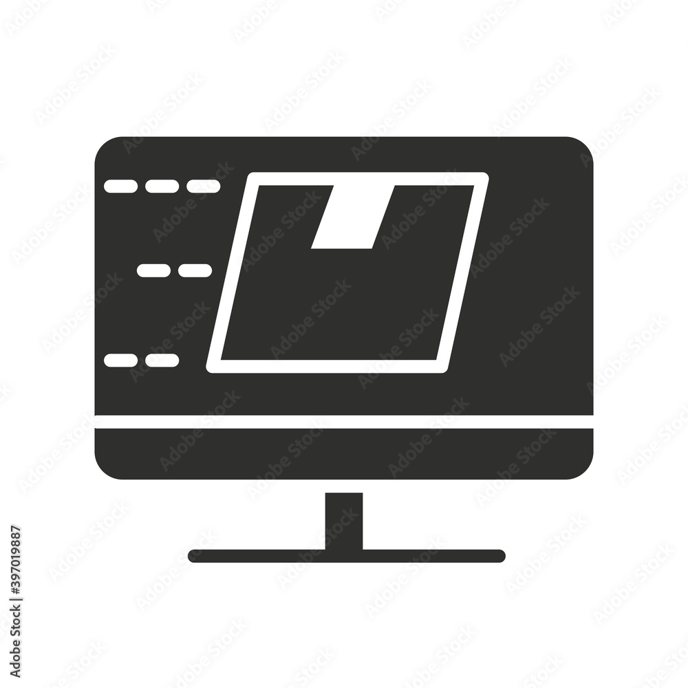 online delivery service cargo silhouette icon online delivery service cargo silhouette icon