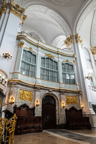 St. Michael Church, St Michaelis or Michel in Hamburg, Germany photo