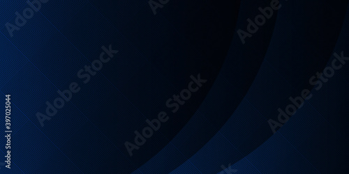 Dark blue wave abstract presentation background. Vector illustration design for business presentation, banner, cover, web, flyer, card, poster, game, texture, slide, magazine, and powerpoint. © Roisa