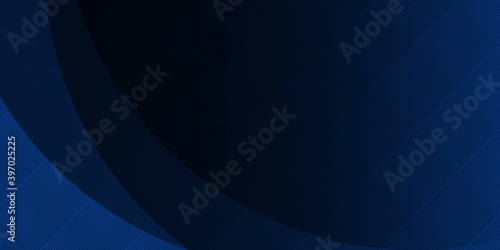 Dark blue wave abstract presentation background. Vector illustration design for business presentation, banner, cover, web, flyer, card, poster, game, texture, slide, magazine, and powerpoint.