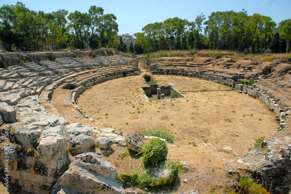 The Roman Amphitheater of Syracuse is one of the most representative building constructions of the early Roman imperial age.