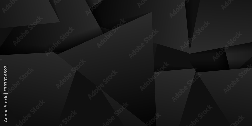 Black abstract background with dark concept. Vector Illustration. Suit for social media post story and presentation template.