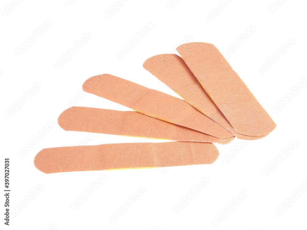 Medical patch plaster isolated on the white Medical patch plaster isolated on the white