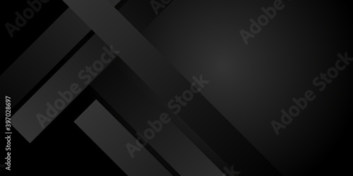 Black abstract background with metal texture and lines. Vector illustration design for business presentation, banner, cover, web, flyer, card, poster, game, texture, slide, magazine, and powerpoint.