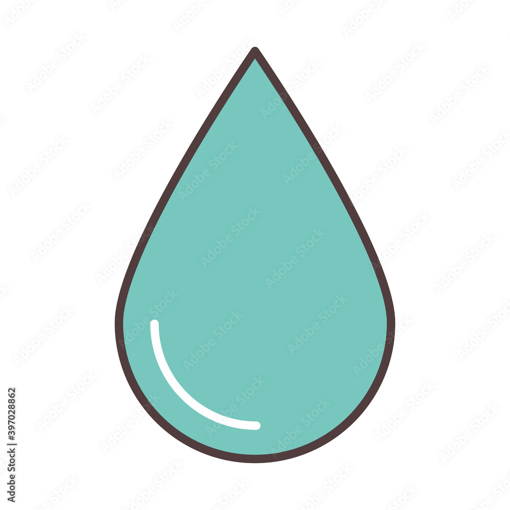 weather drop rain climate line and fill style weather drop rain climate line and fill style