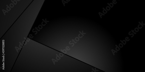 Black abstract background with metal texture and lines. Vector illustration design for business presentation  banner  cover  web  flyer  card  poster  game  texture  slide  magazine  and powerpoint.