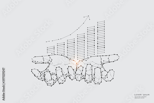 Vector graphic concept of business growth