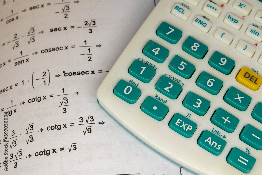 math book with calculations to solve and scientific calculator math book with calculations to solve and scientific calculator