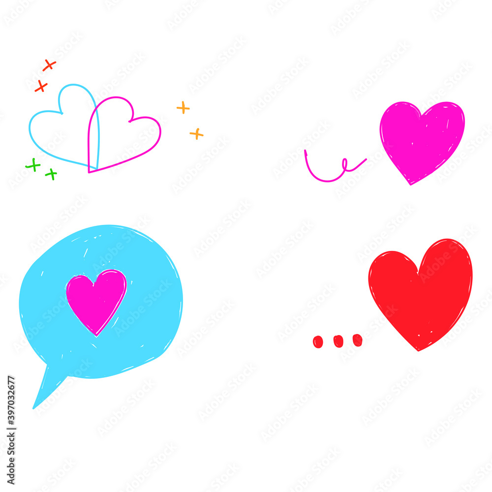 Vector sign hearts. ,love concept.