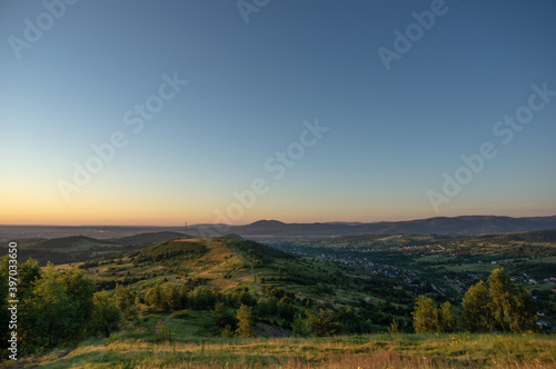 Beautiful sunrise in the Carpathian region © onyx124