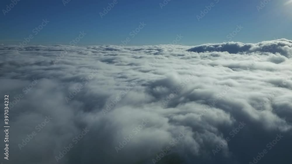 View of the clouds, drone aerial shot over the clouds. View of the clouds, drone aerial shot over the clouds.