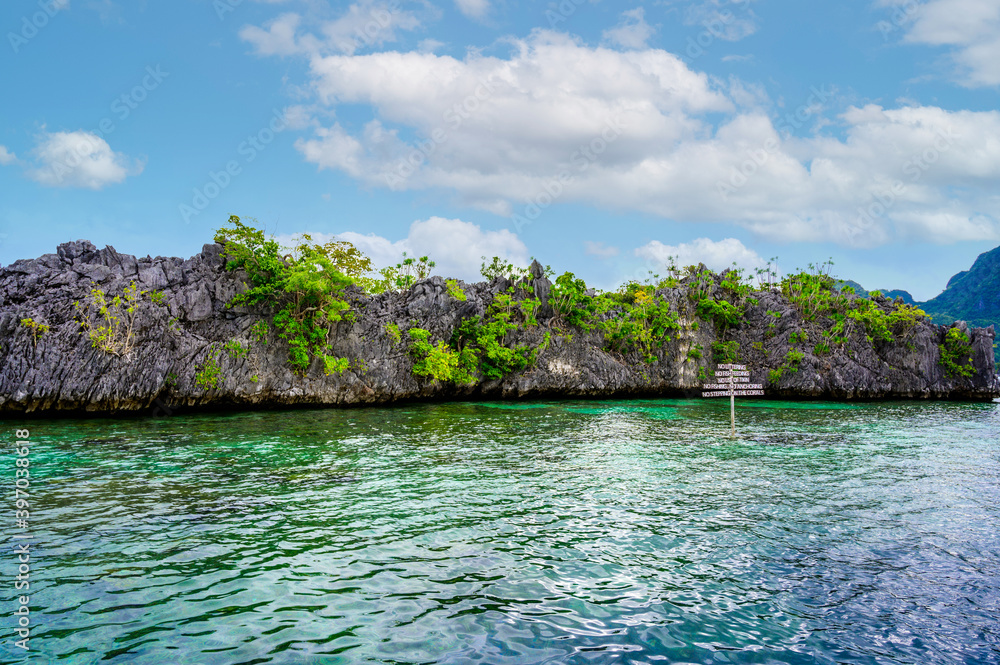 Siete pecados - marine park island Coron, Palawan, Philippines. Siete pecados - marine park island Coron, Palawan, Philippines.