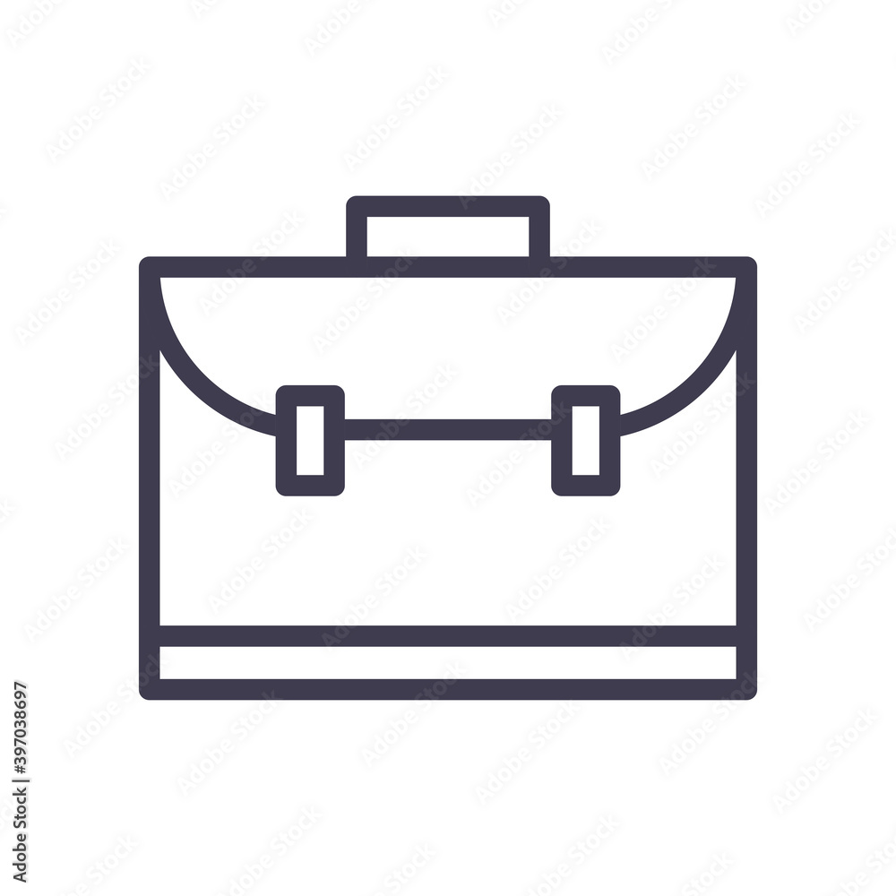 suitcase bag line style icon vector design suitcase bag line style icon vector design
