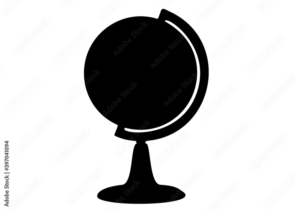 Globe on a stand. Vector image. Globe on a stand. Vector image.