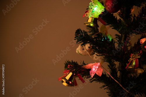 Blurred Christmas Tree Light Bokeh © mangolovemom