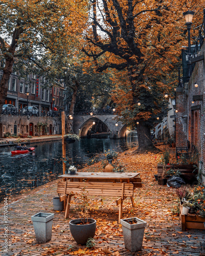 Canals in Utrecht City - Holland