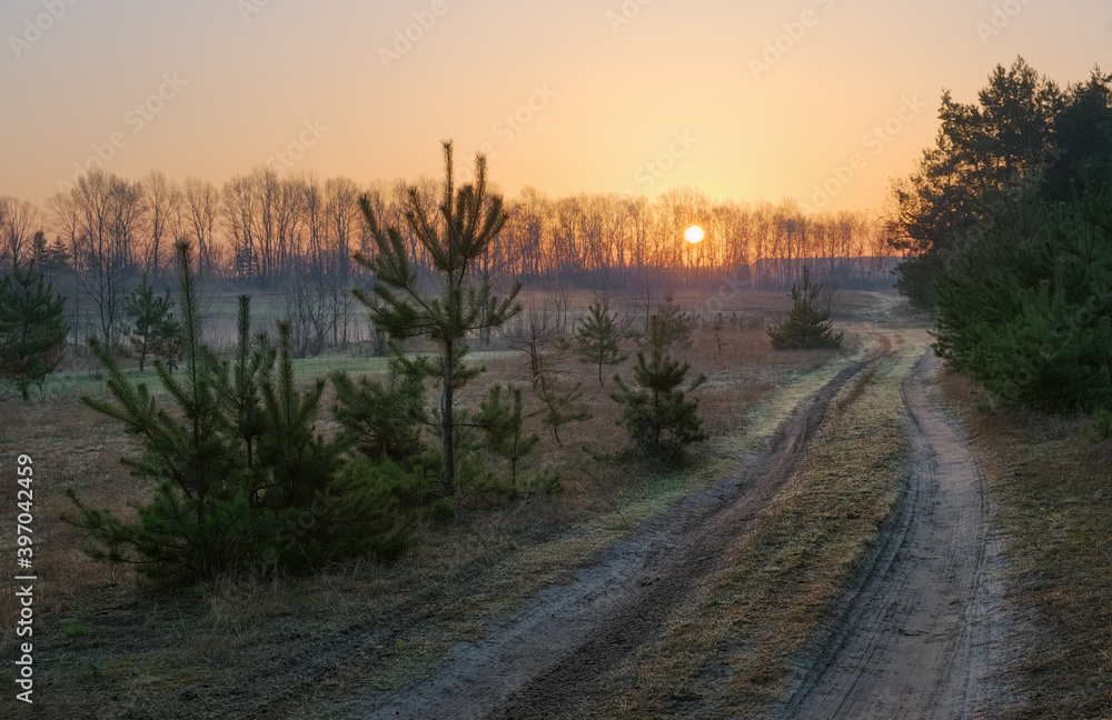 Frosty road to the Sun