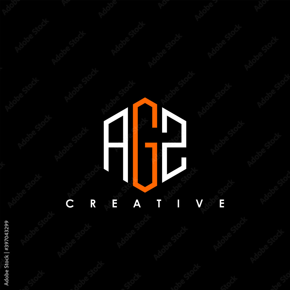 AGZ Letter Initial Logo Design Template Vector Illustration AGZ Letter Initial Logo Design Template Vector Illustration
