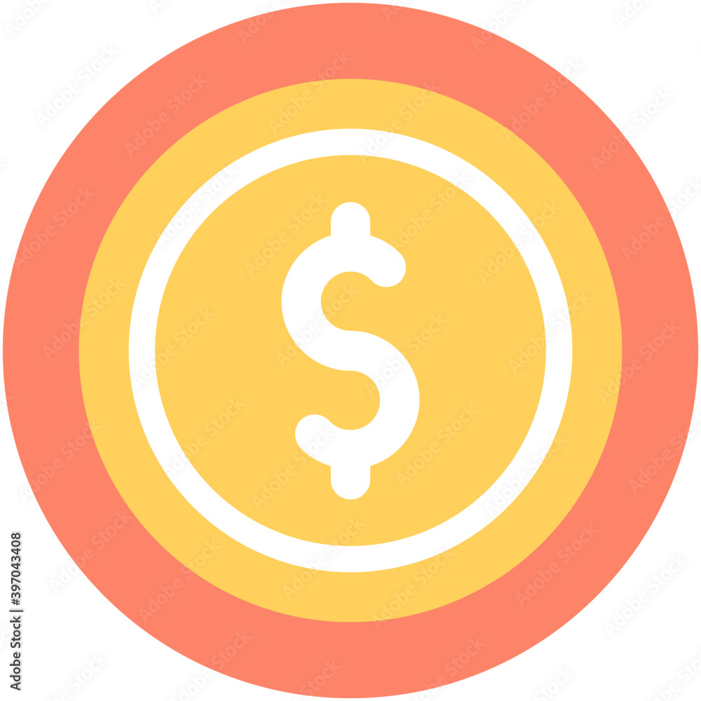 Dollar Flat vector Icon
Dollar Flat vector Icon