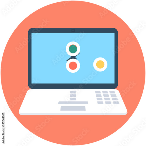 Wallpaper Mural 
Laptop Flat vector Icon
 Torontodigital.ca