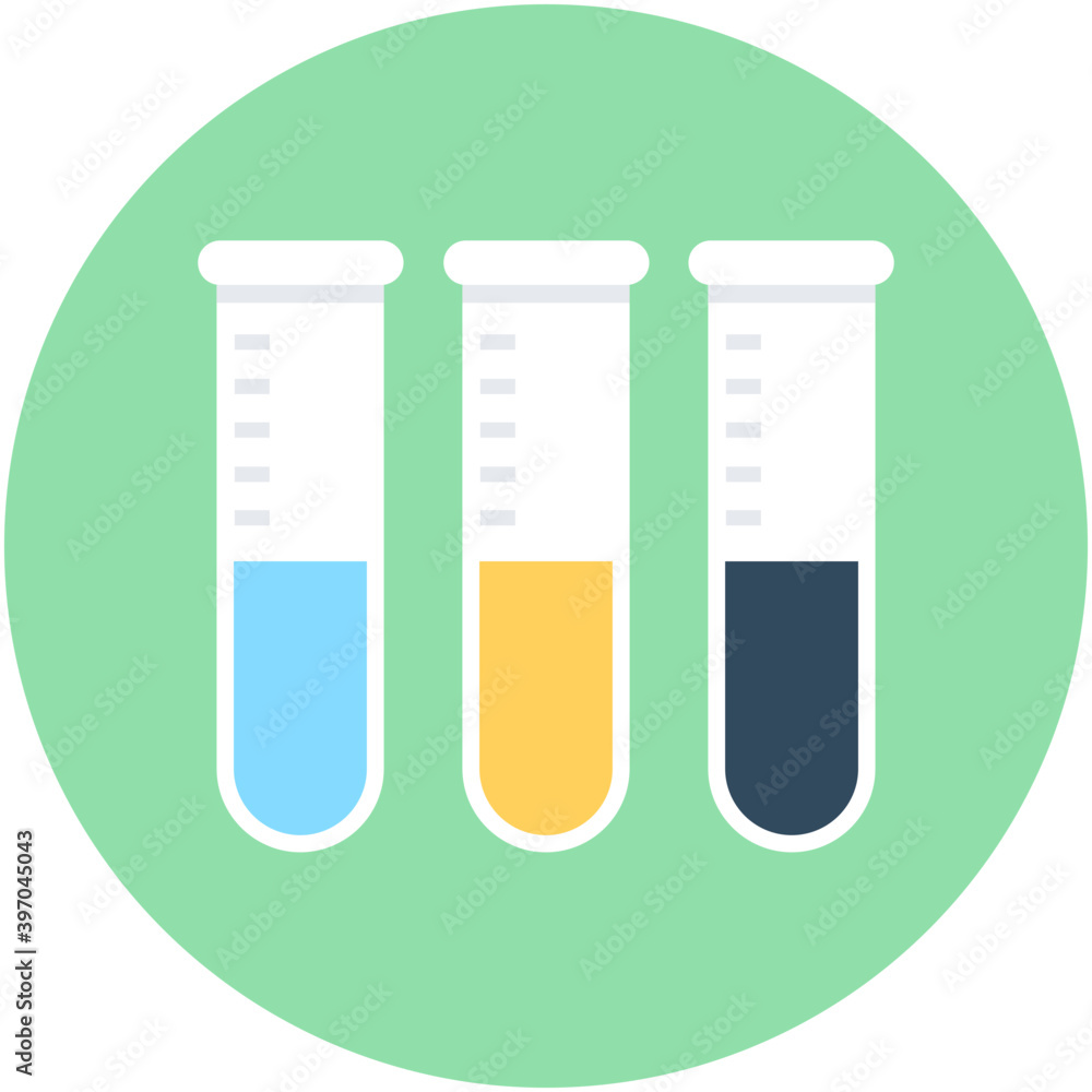Test Tubes Vector Icon Test Tubes Vector Icon