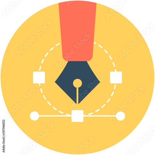 Bezier Tool  Vector Icon