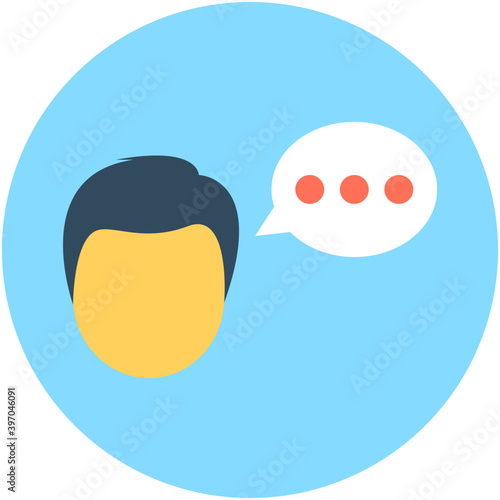 Speaking Vector Icon