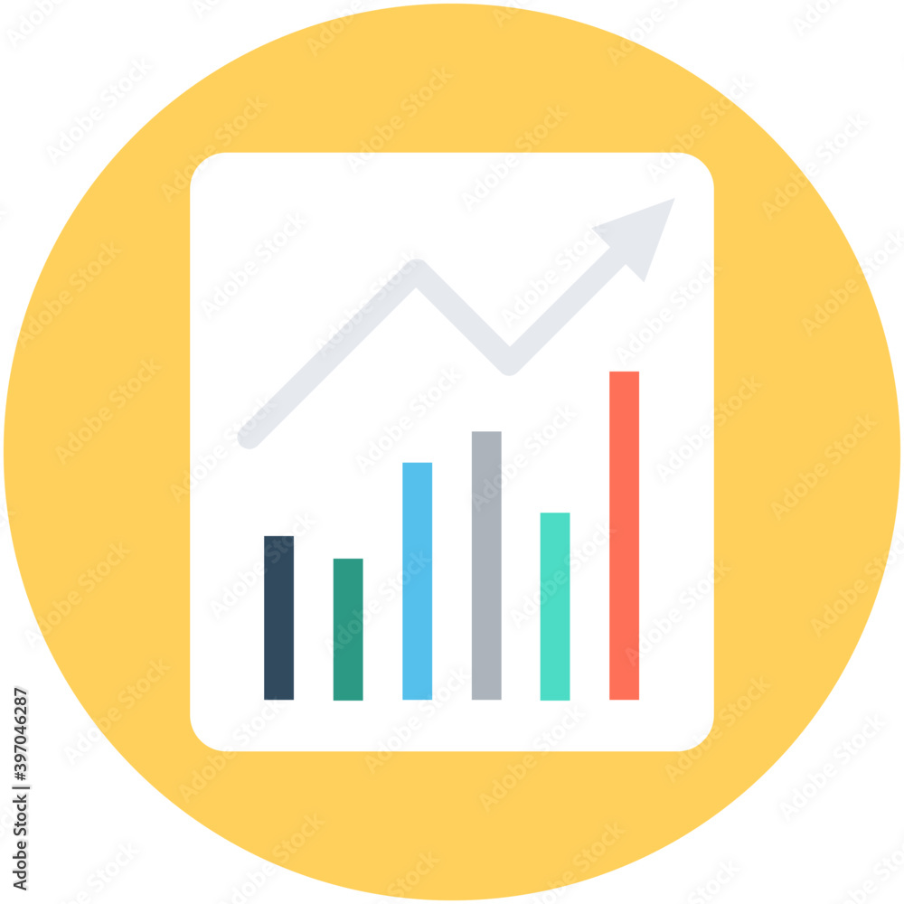 
Property Graph Flat Vector Icon
