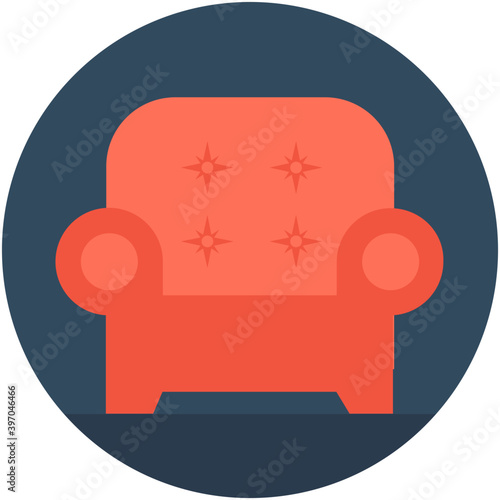 
Sofa Flat Vector Icon
