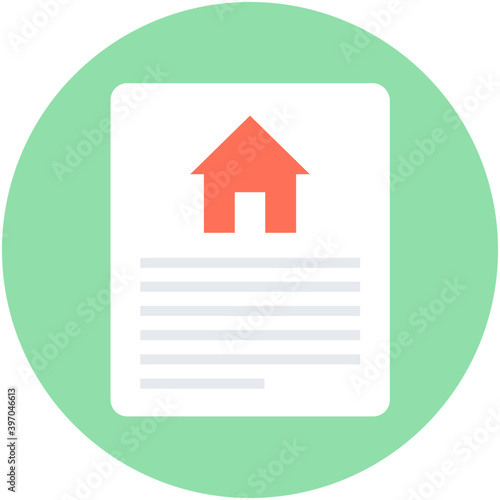 Wallpaper Mural 
Property Papers Flat Vector Icon
 Torontodigital.ca