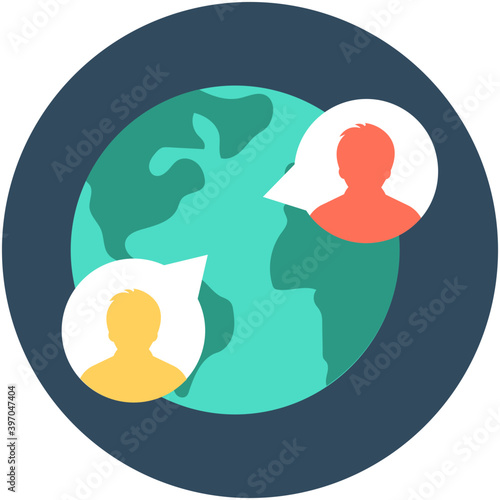 
Communication Flat Vector Icon
