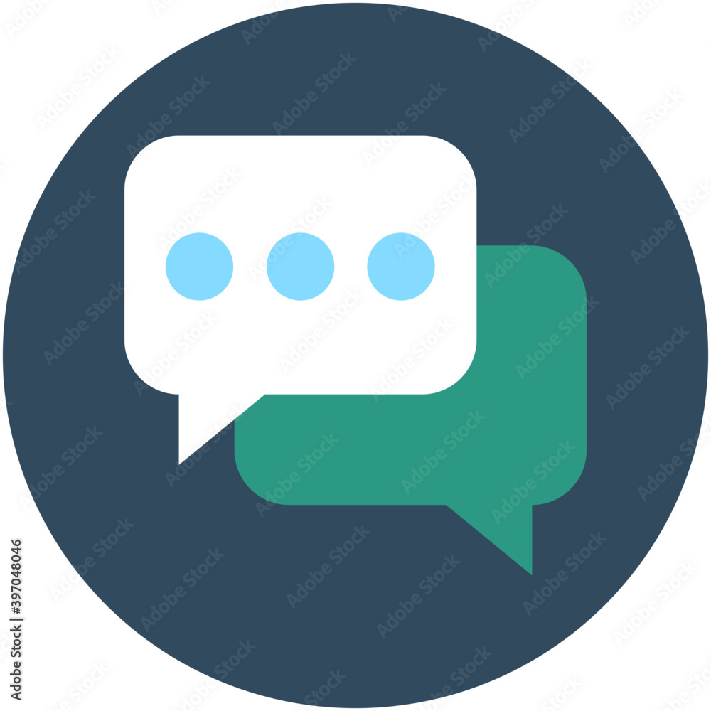 Speech Bubble Flat Vector Icon
Speech Bubble Flat Vector Icon