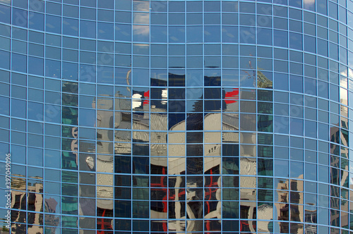 Photography City scape reflections look like a bar chart landscape