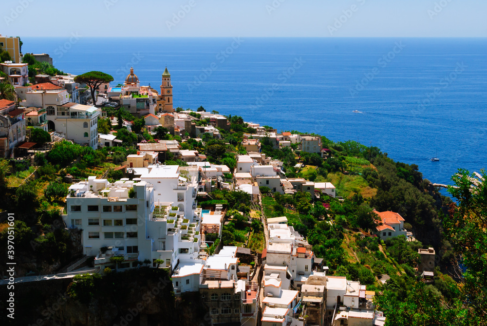 Praiano: small town along Amalfi Coast.