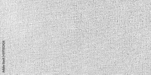 Grunge texture linen fabric. Vector illustration. Natural background for design. monochrome background of rough canvas