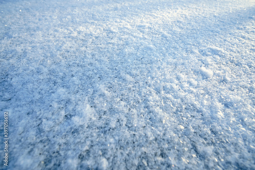 Texture of fresh snow, winter and cold season.