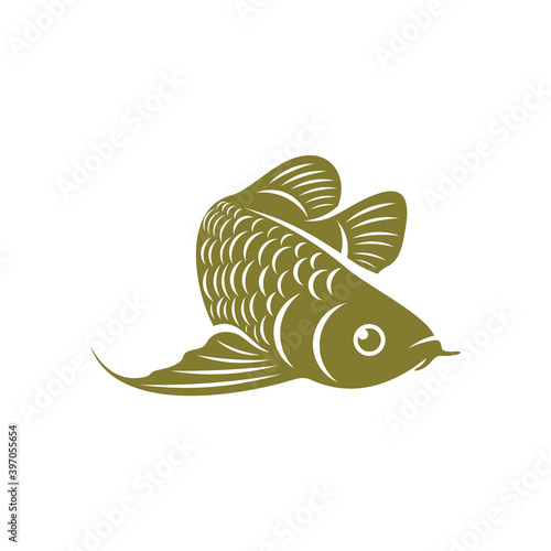 Arowana fish logo vector template, Creative Arowana fish logo design concepts, icon symbol, illustration