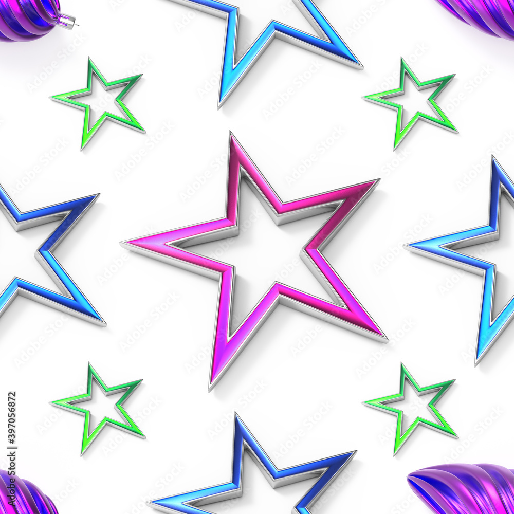 Christmas seamless pattern witw stars and xmas toys Christmas seamless pattern witw stars and xmas toys