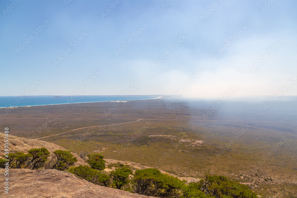 Look into the Cape Le Grand National Park from Top of Frenchman's Peak, Western Australia Look into the Cape Le Grand National Park from Top of Frenchman's Peak, Western Australia