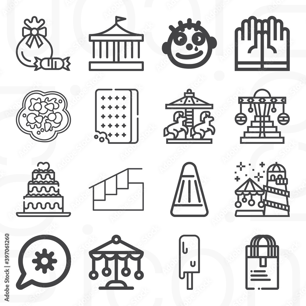 16 pack of tuning lineal web icons set 16 pack of tuning lineal web icons set
