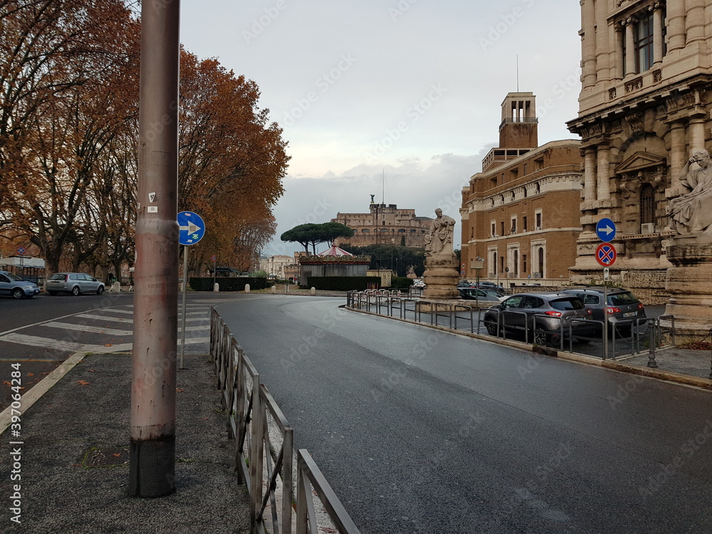 Fototapeta premium Roma Chiese Autunno